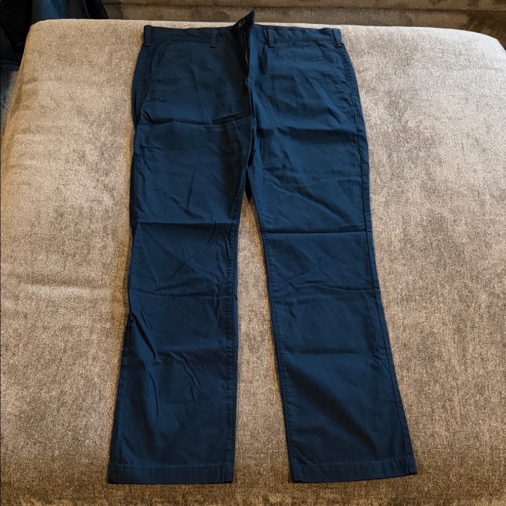 Express Men's Navy Slim Fit Chinos 34W 32L